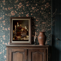 Candlelit Verses Among Autumn Blooms