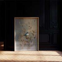 Blue Singer Among Autumn Reeds