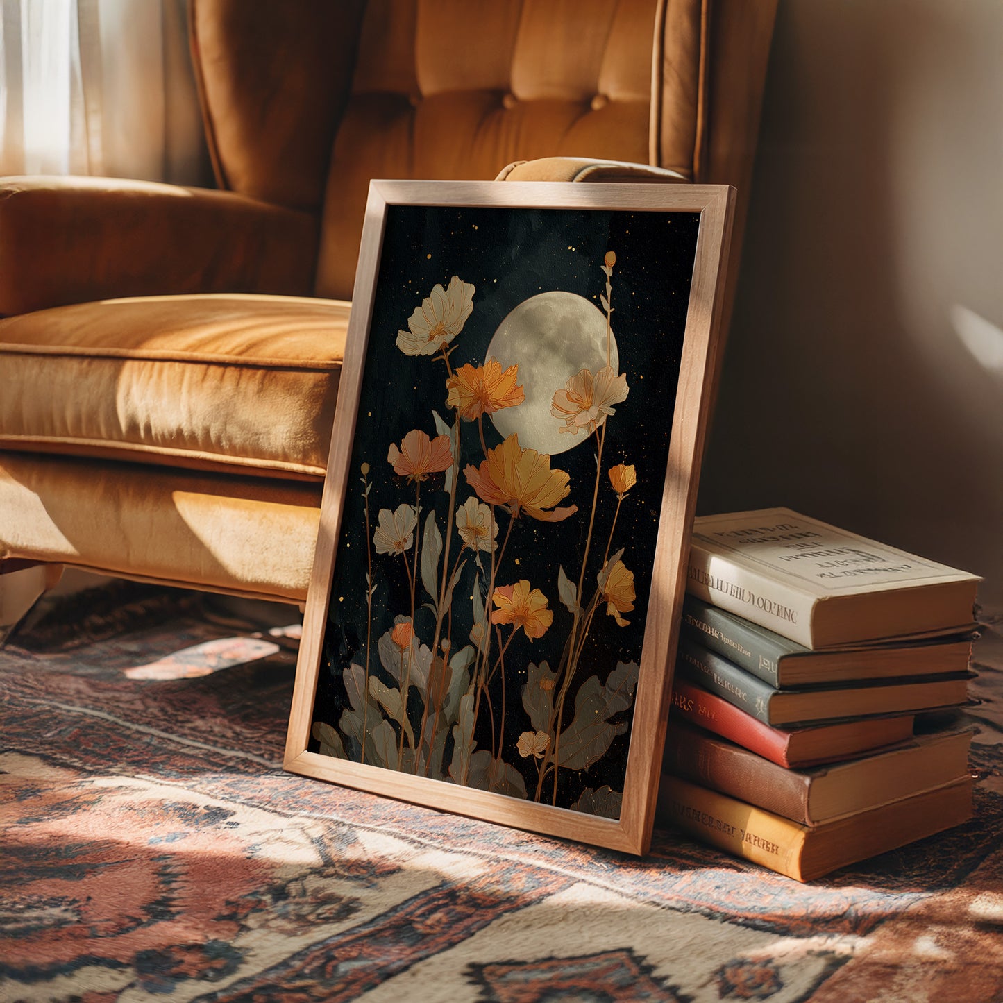 Moonlit Poppies Reach For Stars