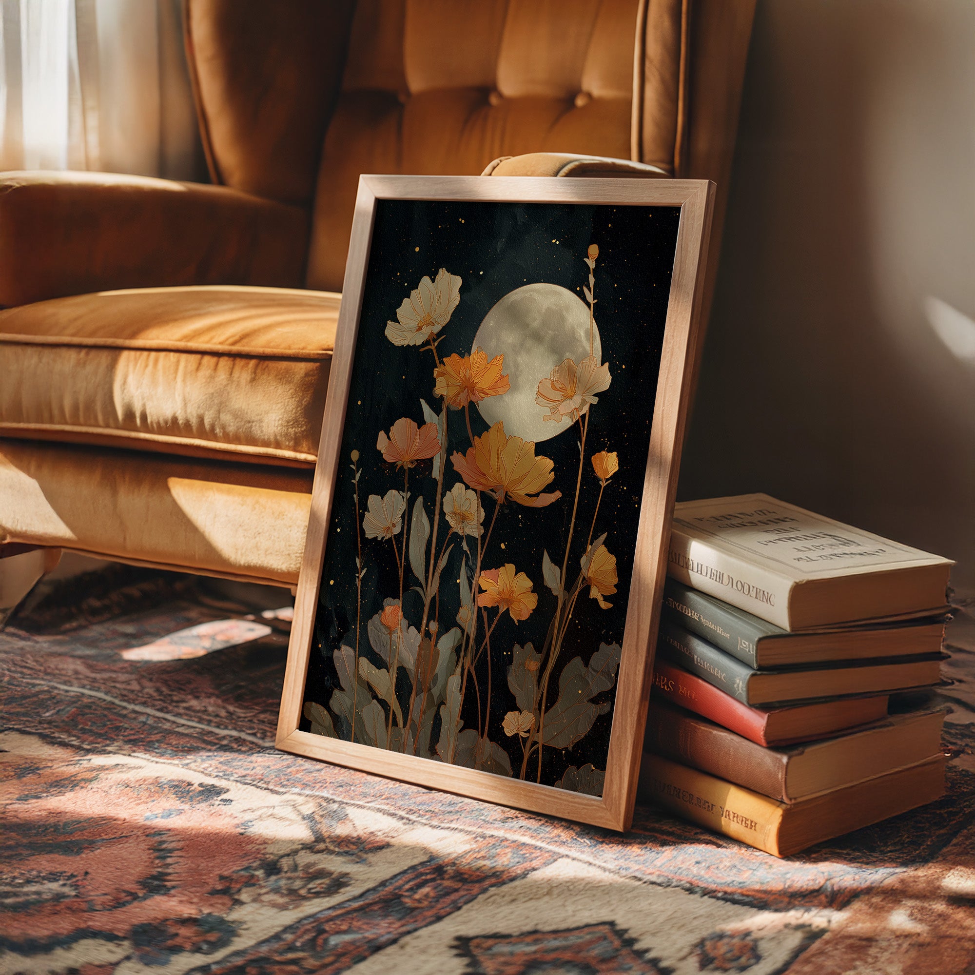 Moonlit Poppies Reach For Stars