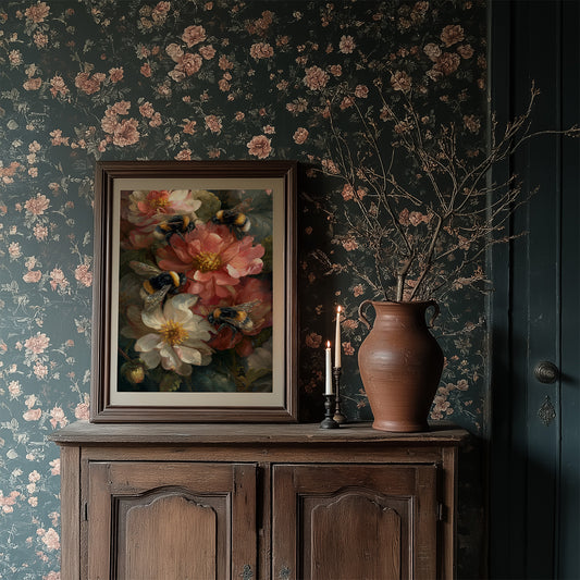 Peonies Hum With Golden Wings