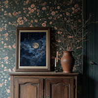 Moon Bathes In Midnight Blue
