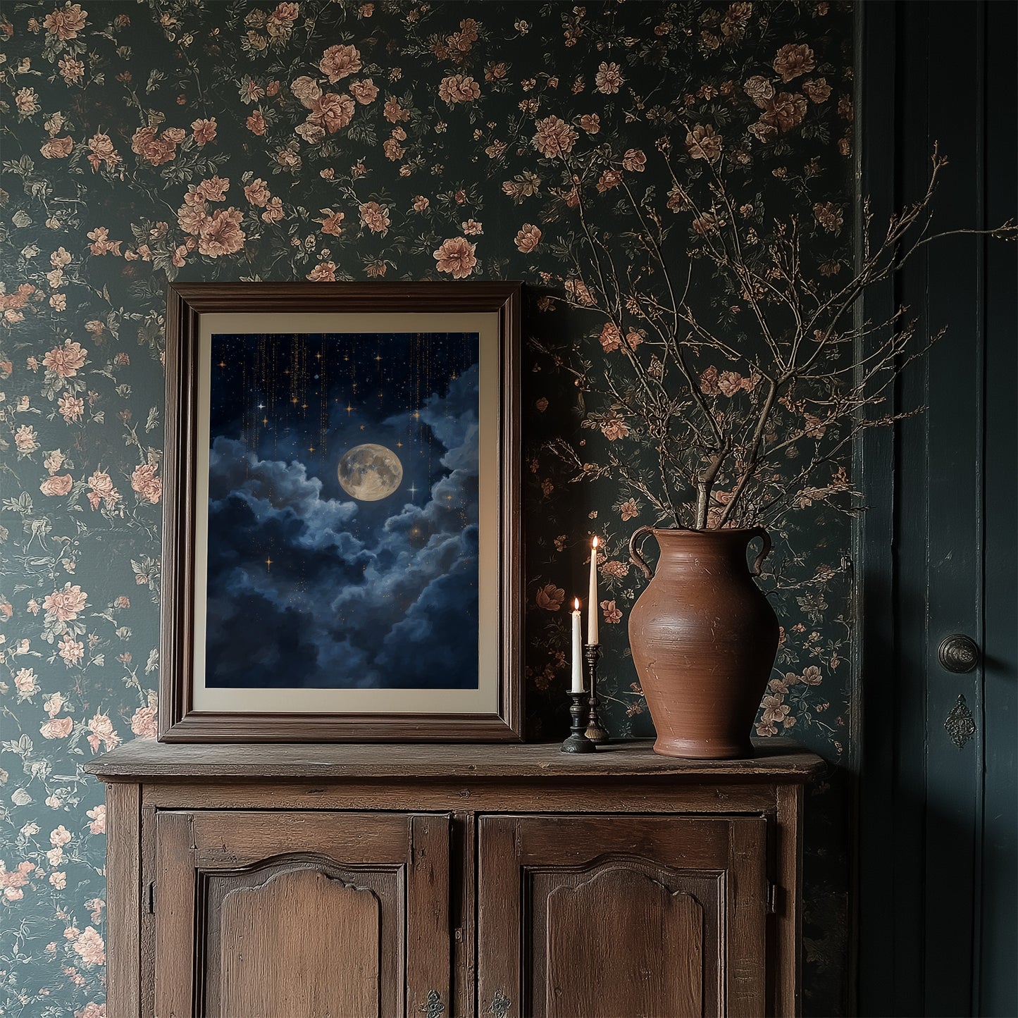 Moon Bathes In Midnight Blue