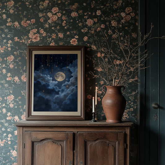 Moon Bathes In Midnight Blue