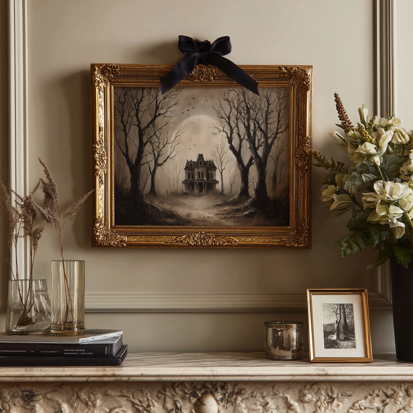 Forgotten Manor Among Barren Trees