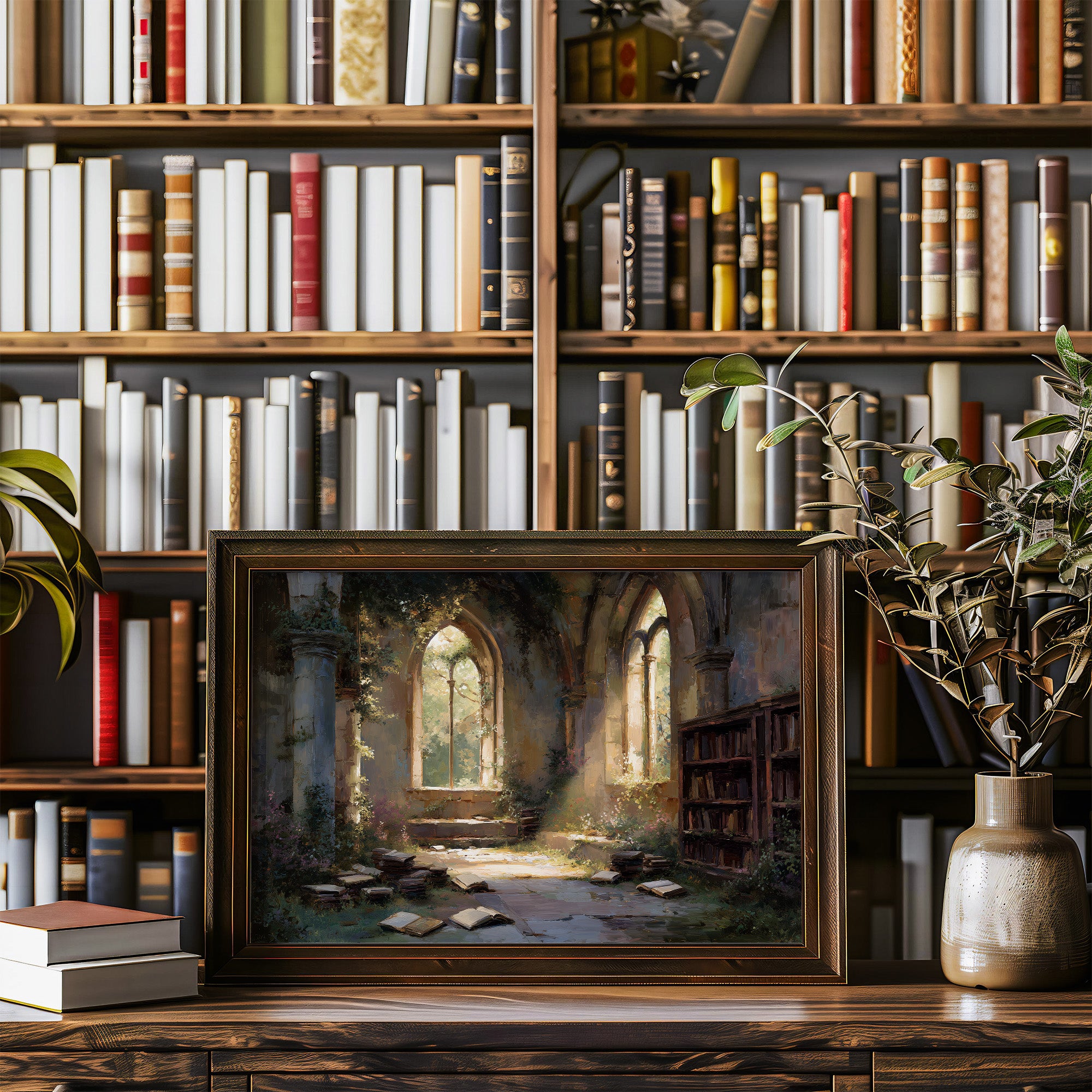 Ancient Pages Bathe In Light