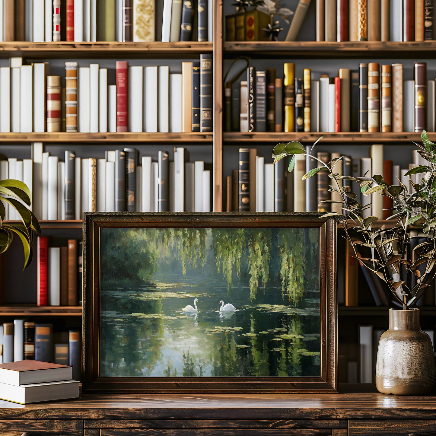 Swans Drift Through Literary Reflections