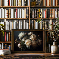 Peonies Among Literary Treasures