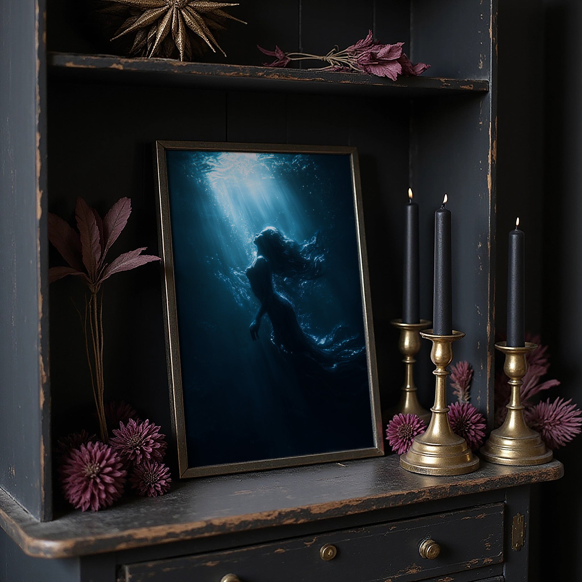 Beneath Rays In Azure Depths