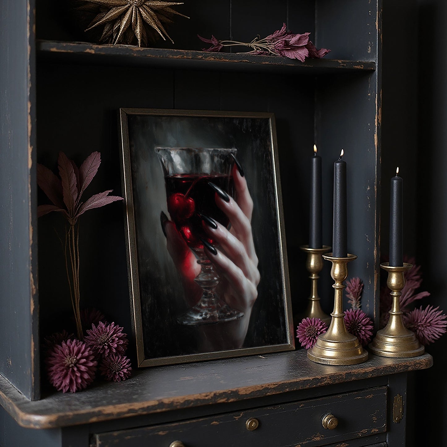 Crimson Secrets In Crystal Glass