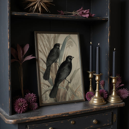 Midnight Perch Among Reeds