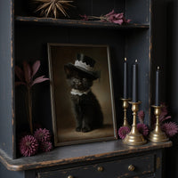 Victorian Feline In Top Hat