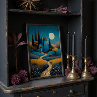 Moonlit Path To Tuscan Dreams