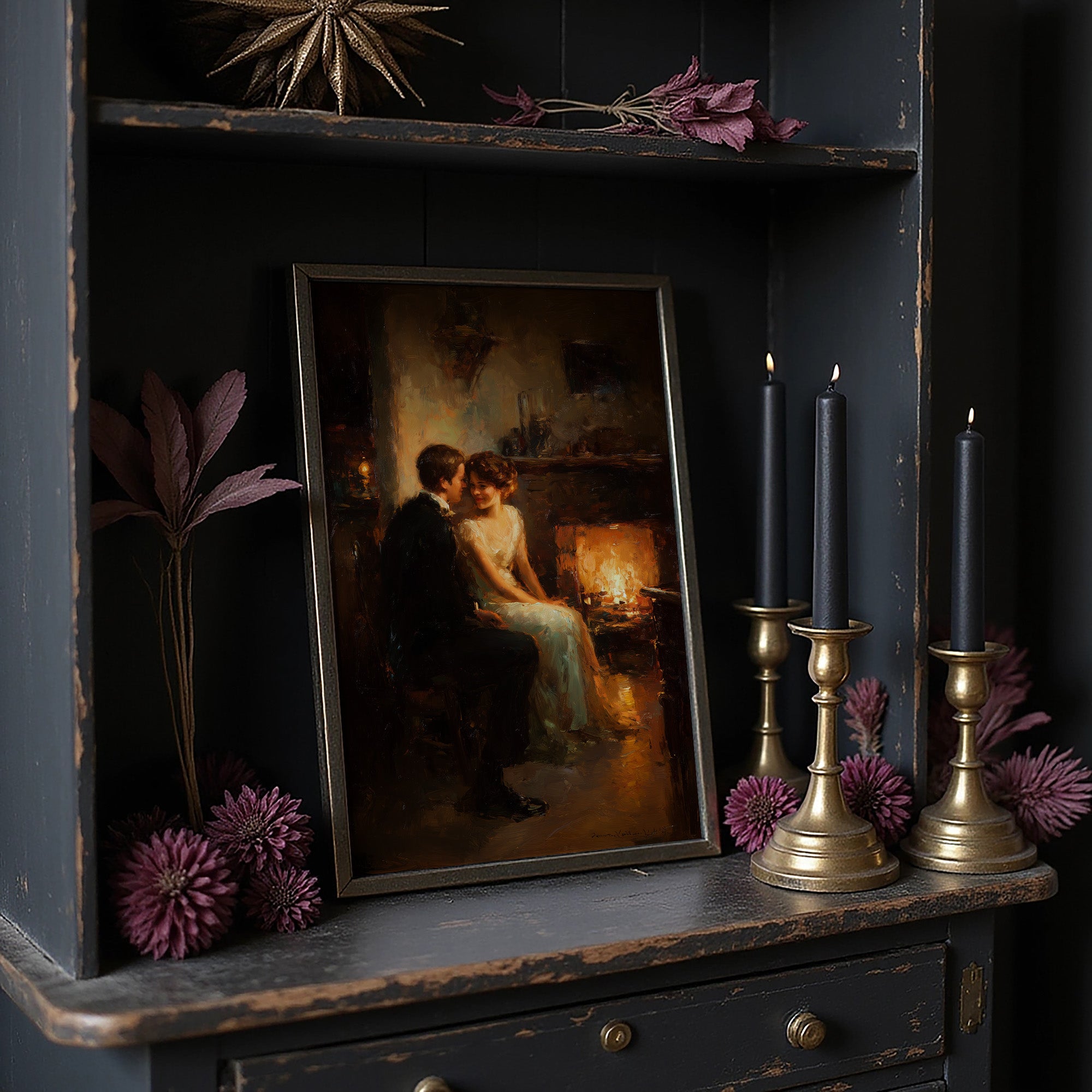 Firelight Confessions Between Lovers