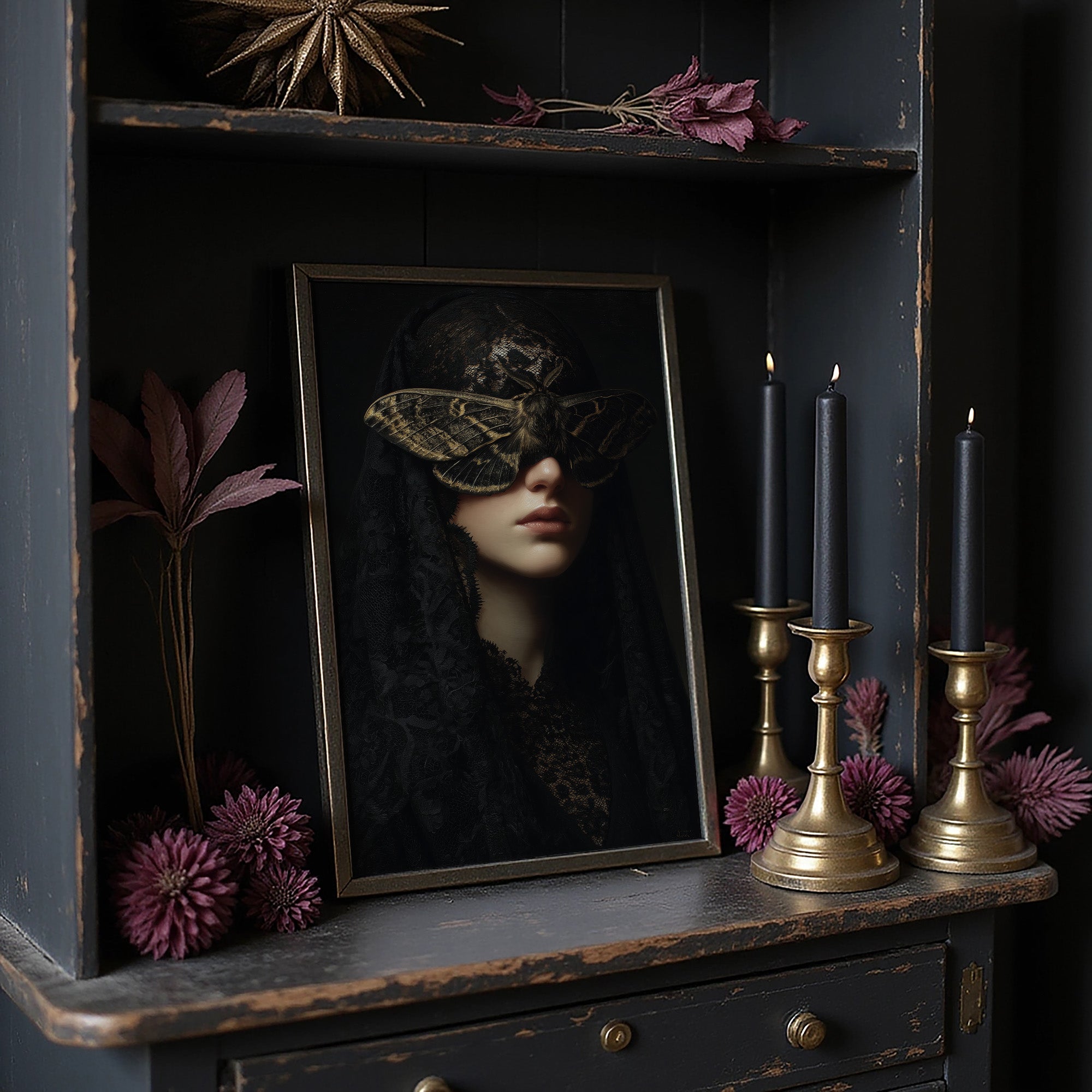 Moth Wings Mask Midnight Secrets