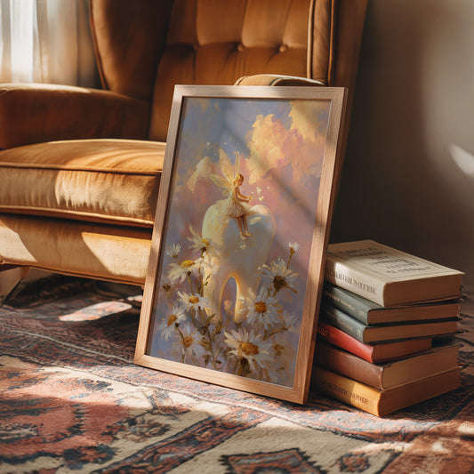 Daisy Dreams Under Golden Sky