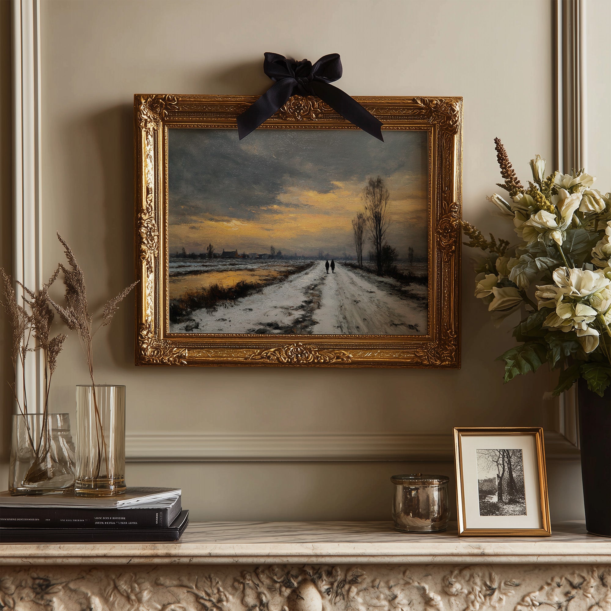 Frost Path To Golden Horizon