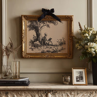 Eternal Reader Under Oak Boughs