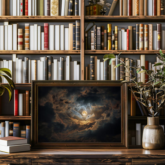 Celestial Harbor Among Storm Clouds