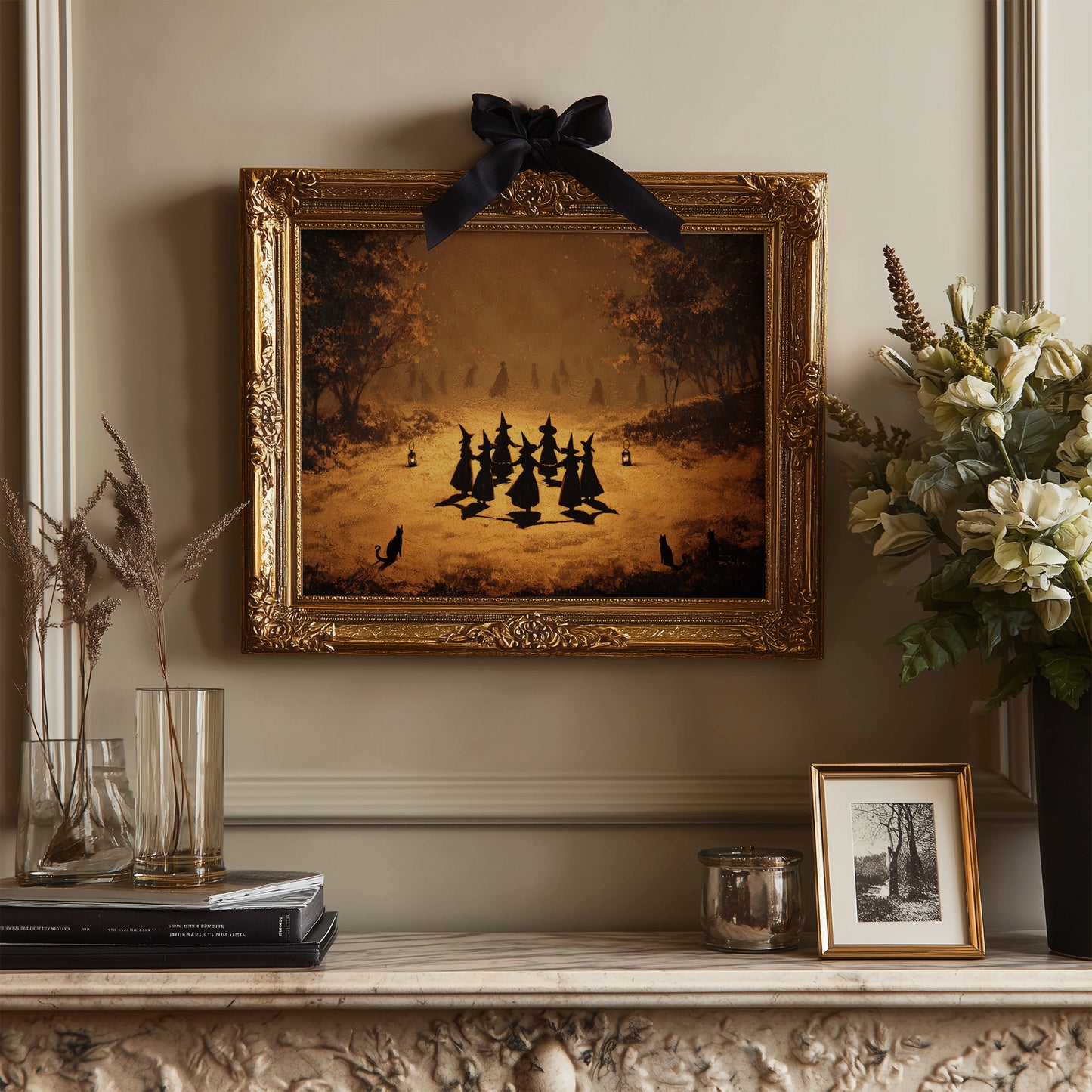 Autumn Coven Gathers By Moonlight