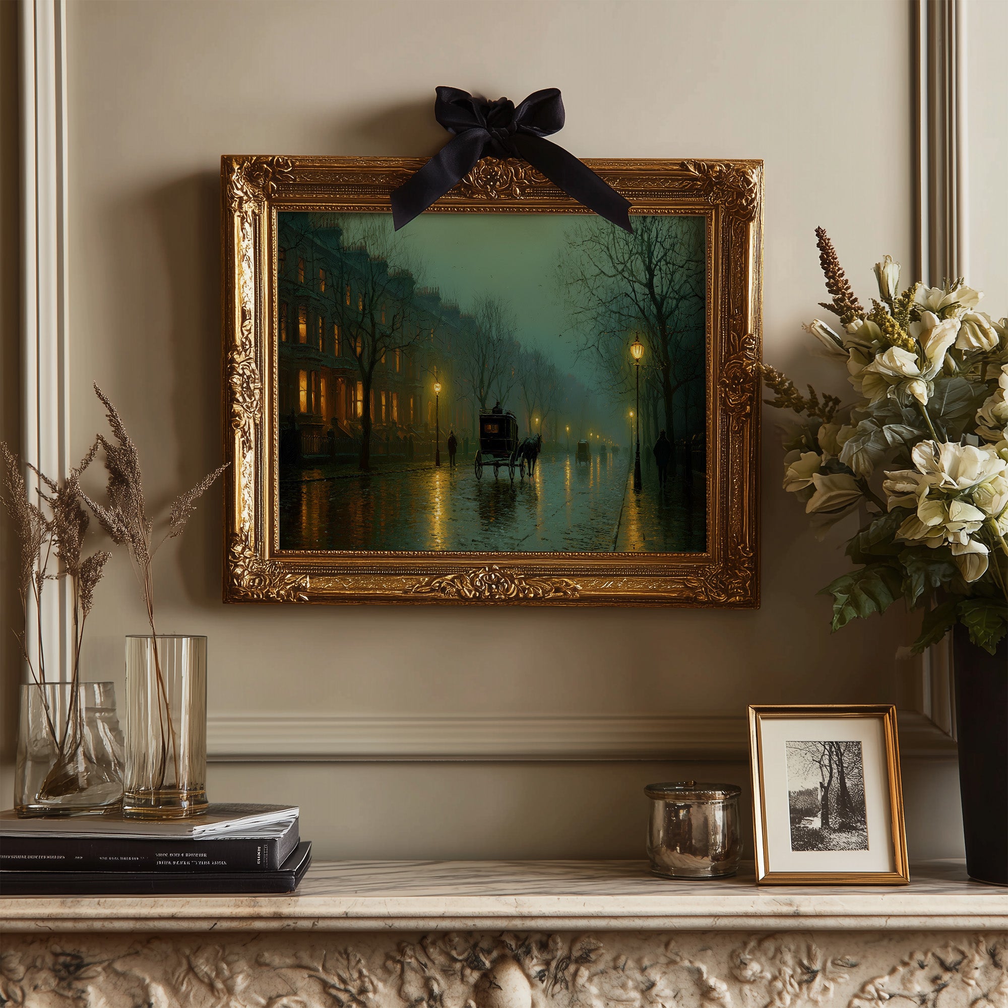 Foggy Streets Await Midnight Carriage