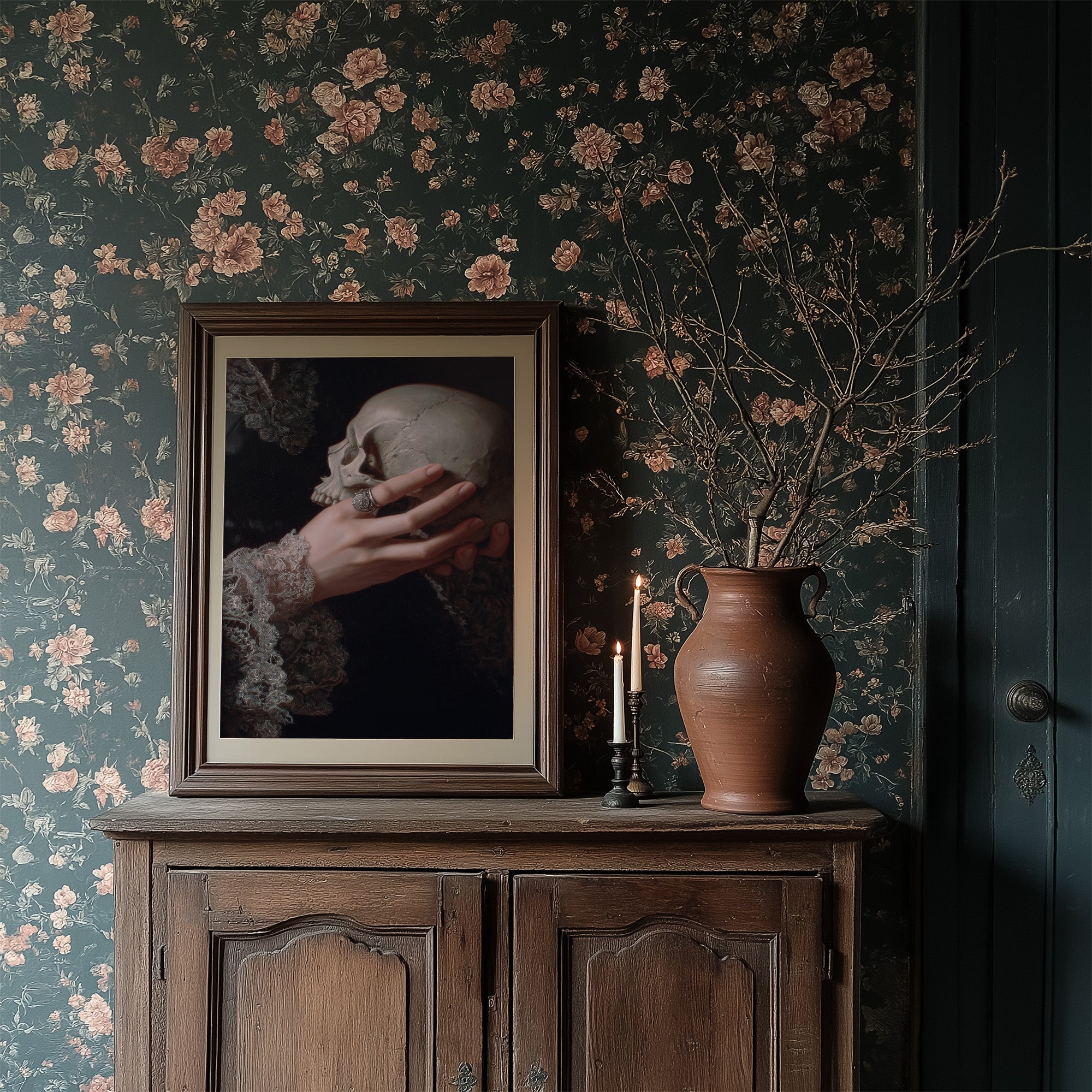 Lace Cuffs Hold Mortality Close