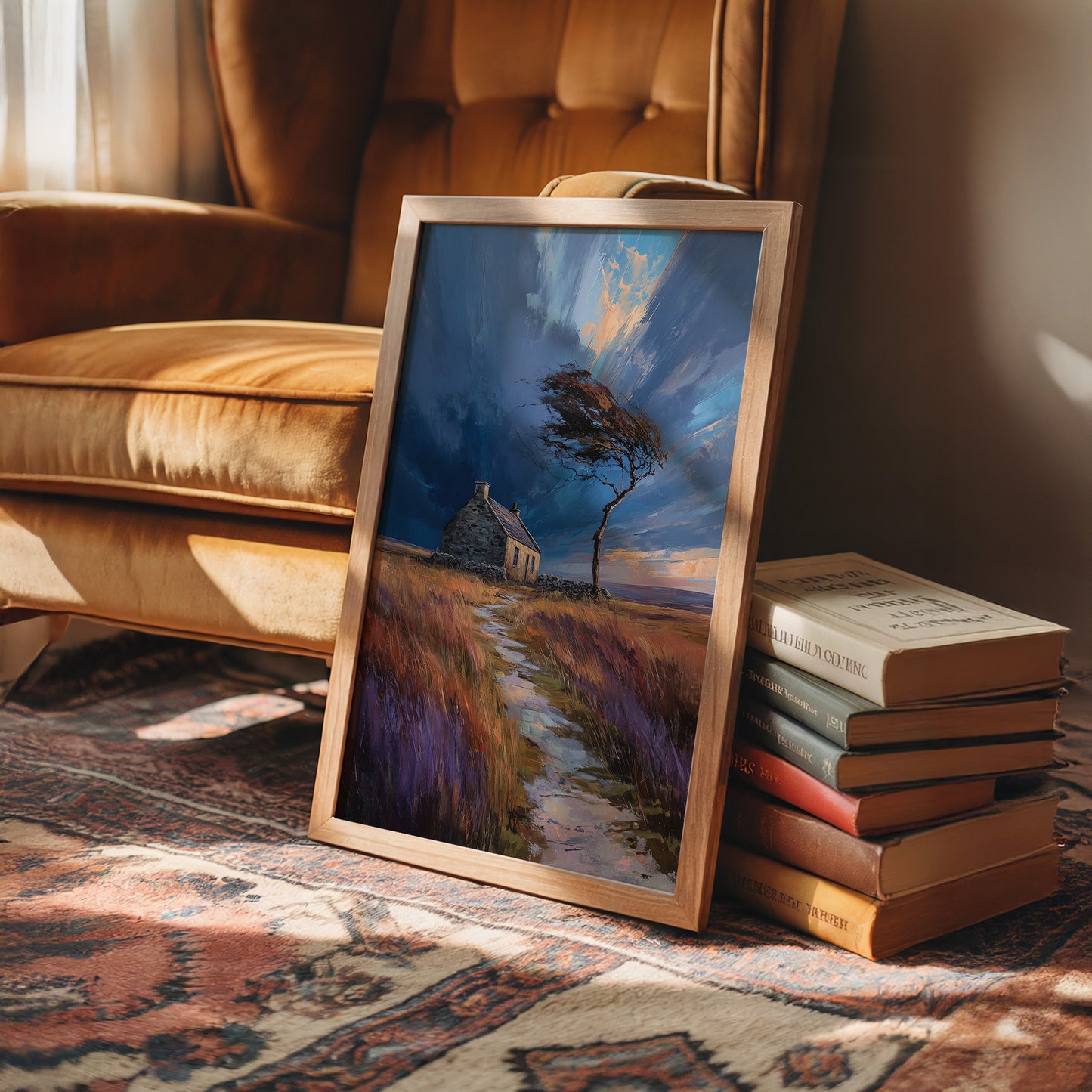 Storm Bends The Coastal Oak