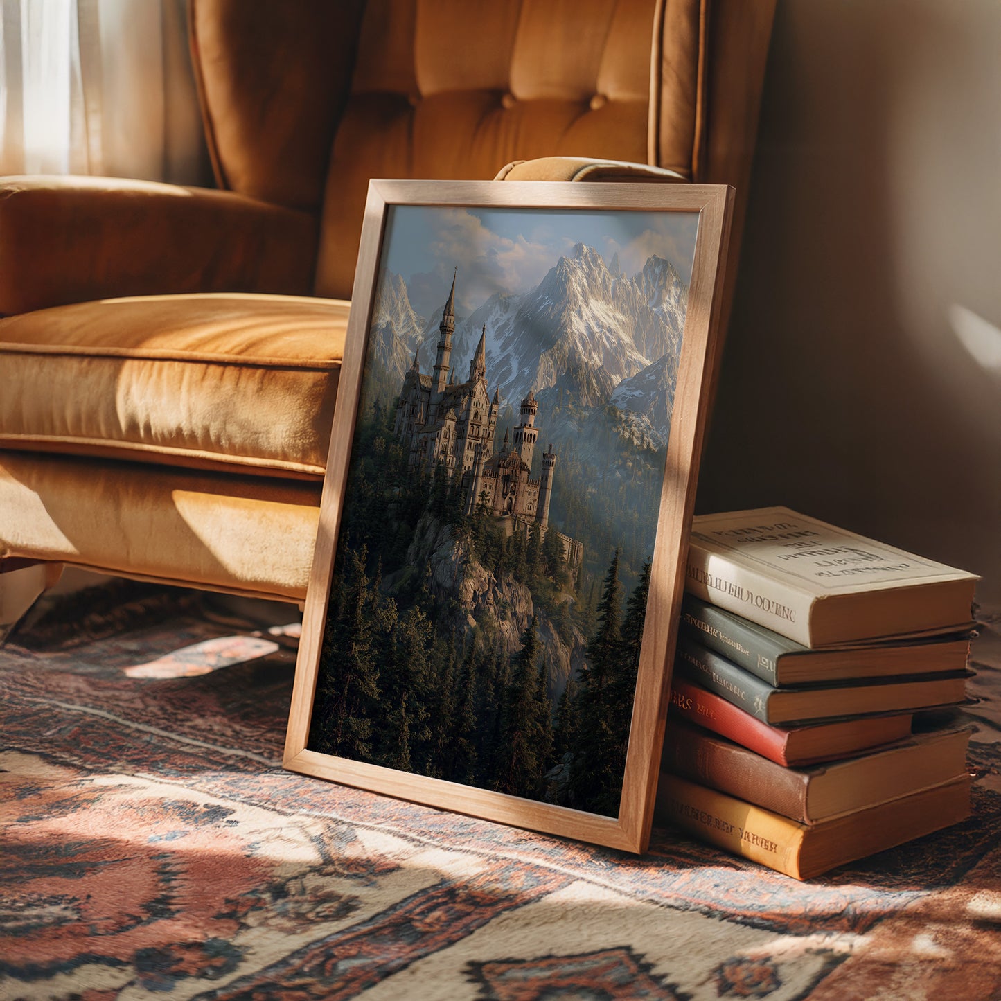 Alpine Fortress Crowns Misty Peaks