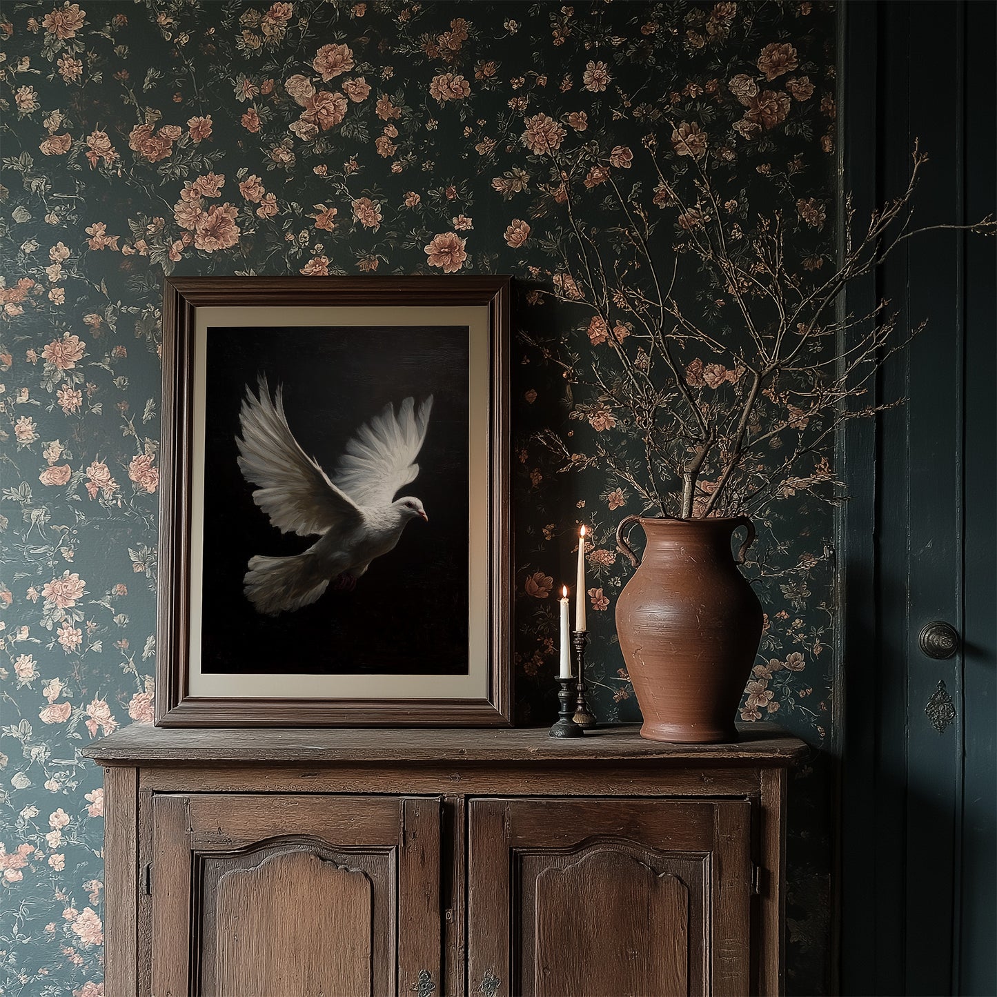 Flight Against Midnight's Canvas