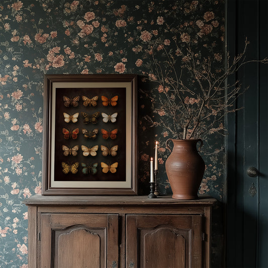 Amber Wings Against Midnight Walls