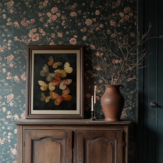 Copper Wings Against Midnight Sky