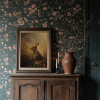 Twilight Rabbit Among Wild Meadow