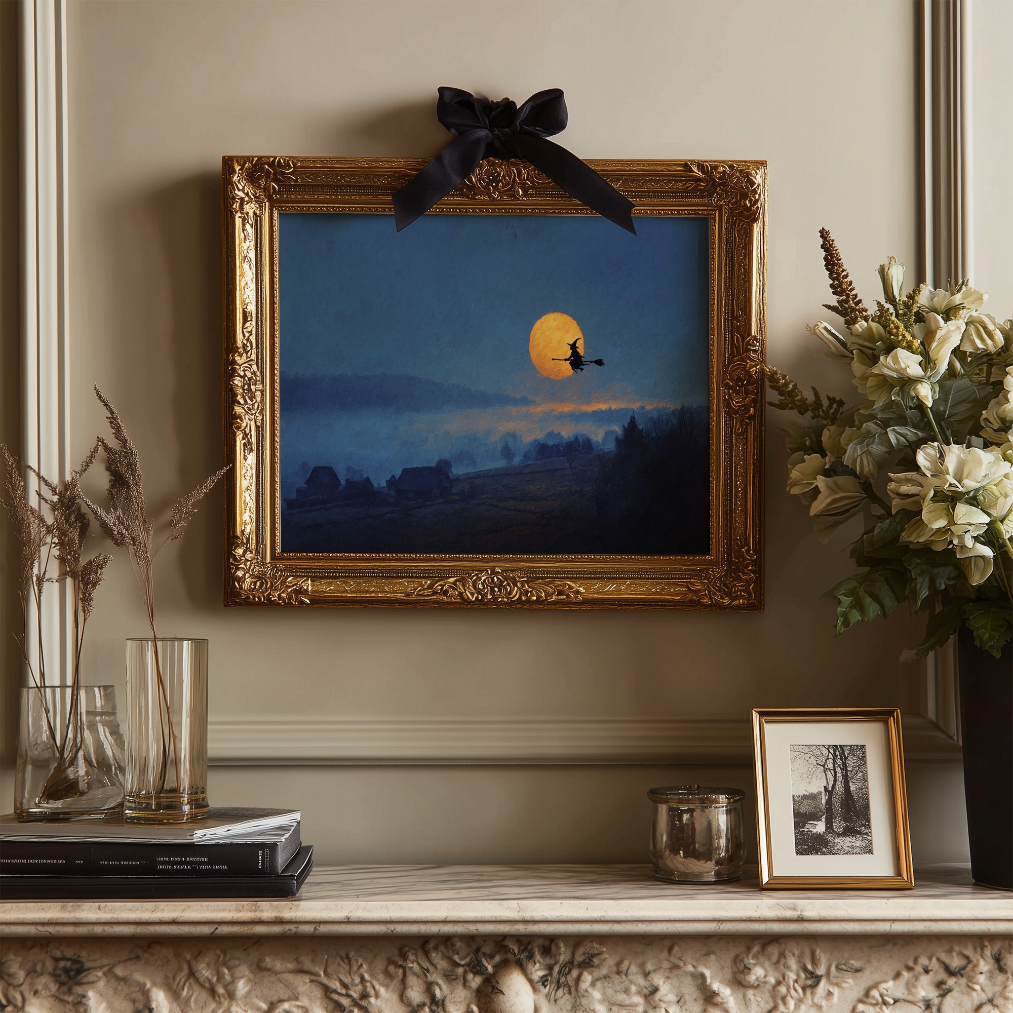 Harvest Moon Beckons Ancient Flight