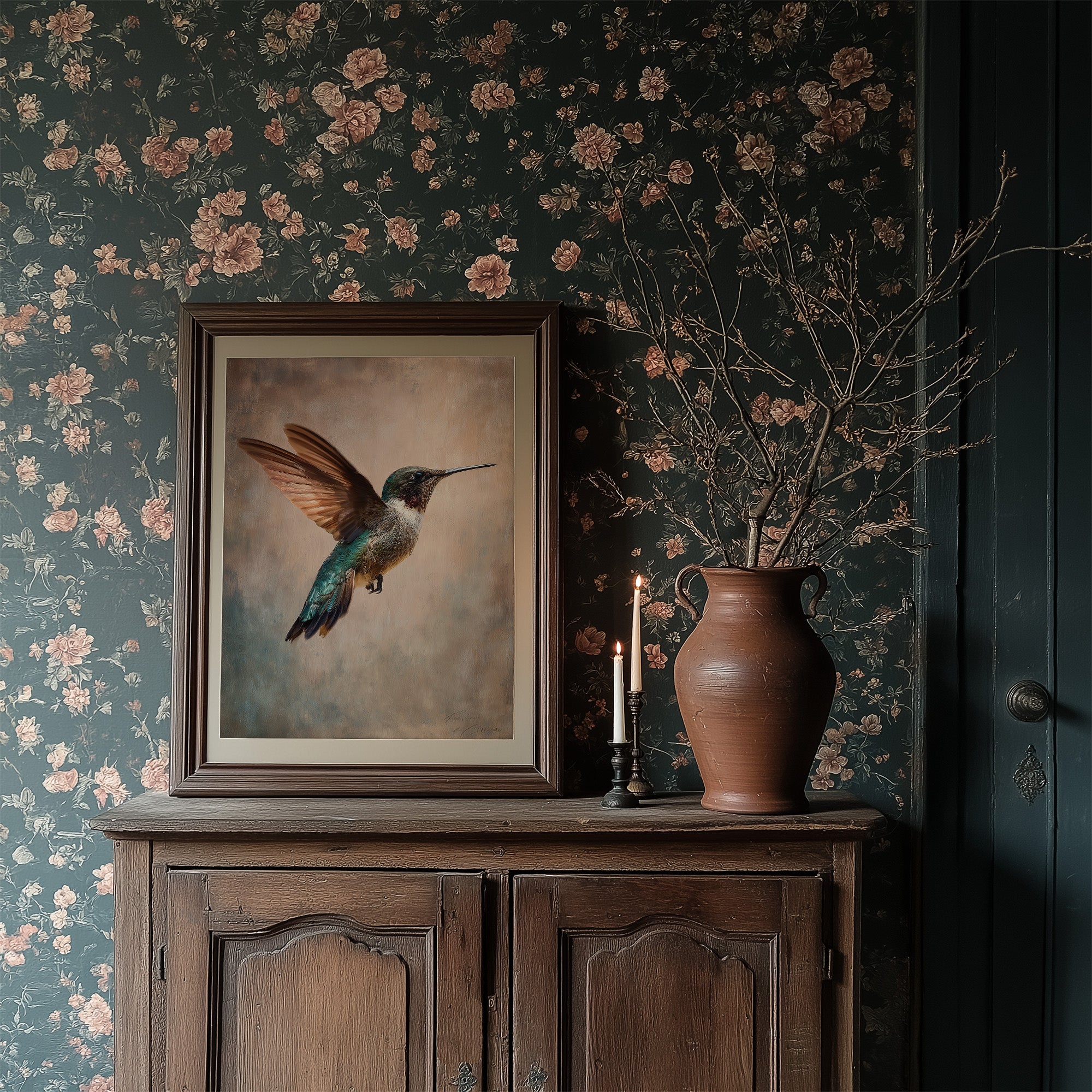 Copper Wings Meet Turquoise Sky