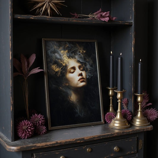 Golden Reverie In Midnight Hues