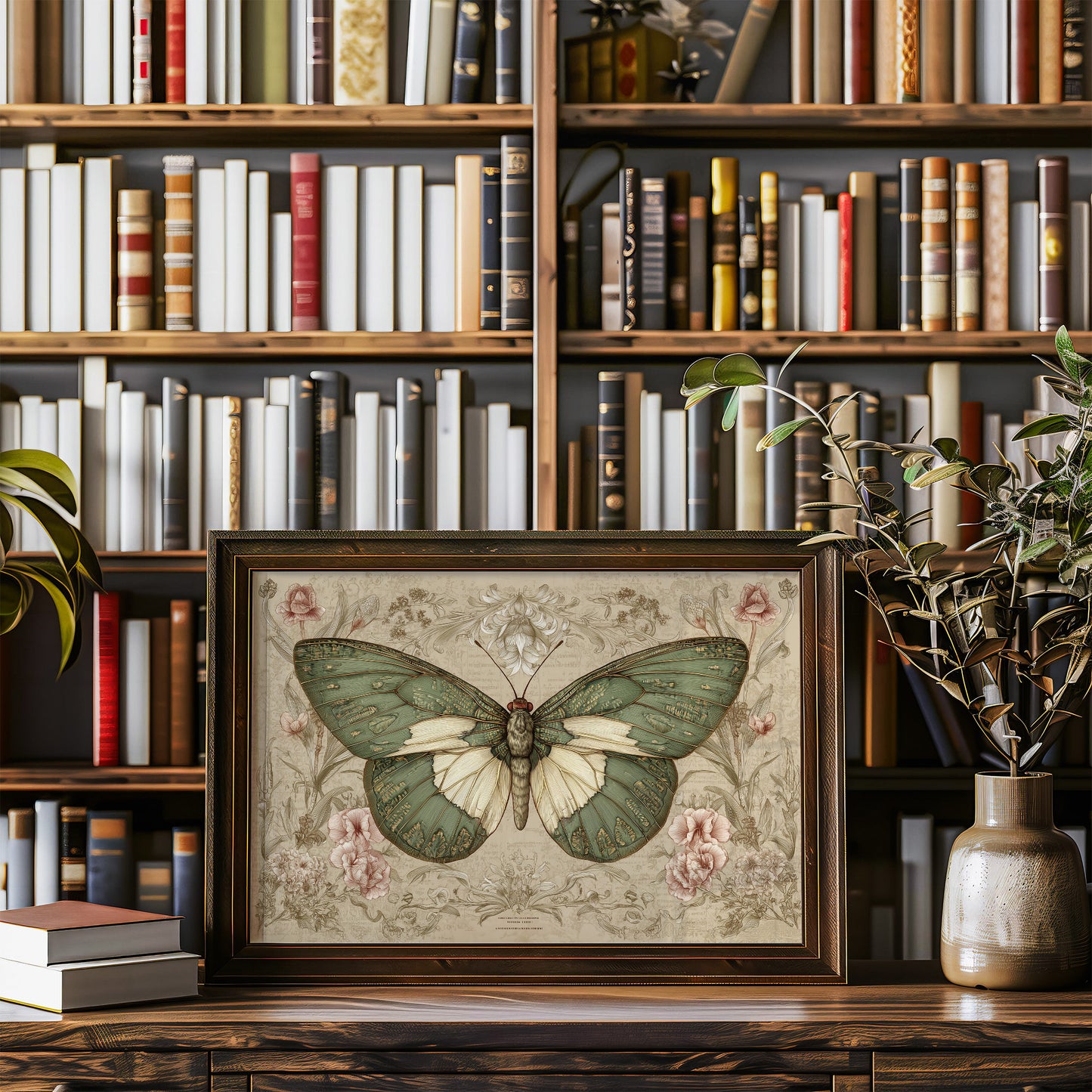 Scholar's Garden Meets Emerald Wings