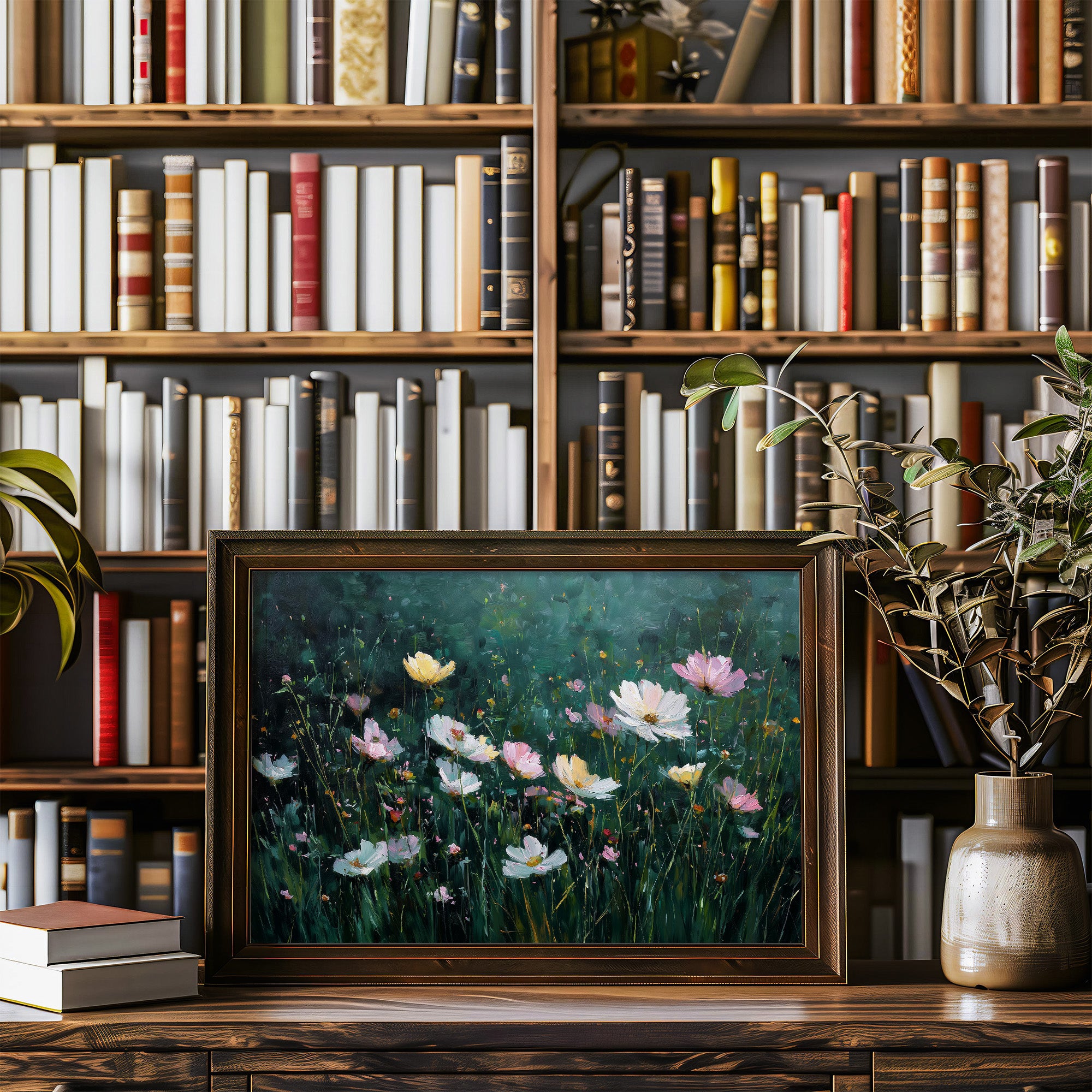 Cosmos Dance Against Forest Depths