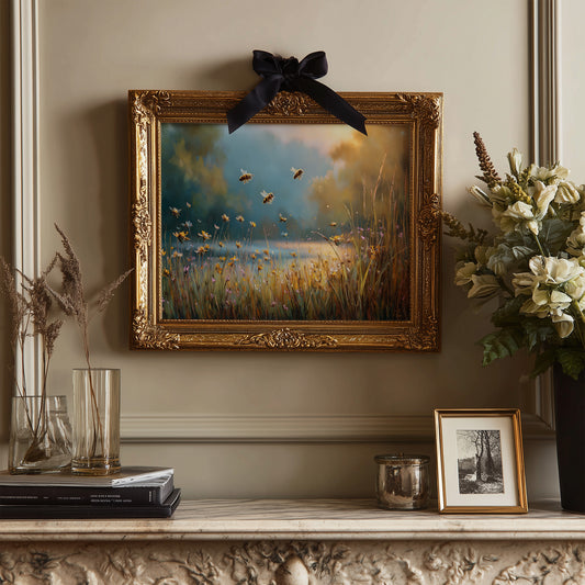 Bees Dance Through Meadow Light