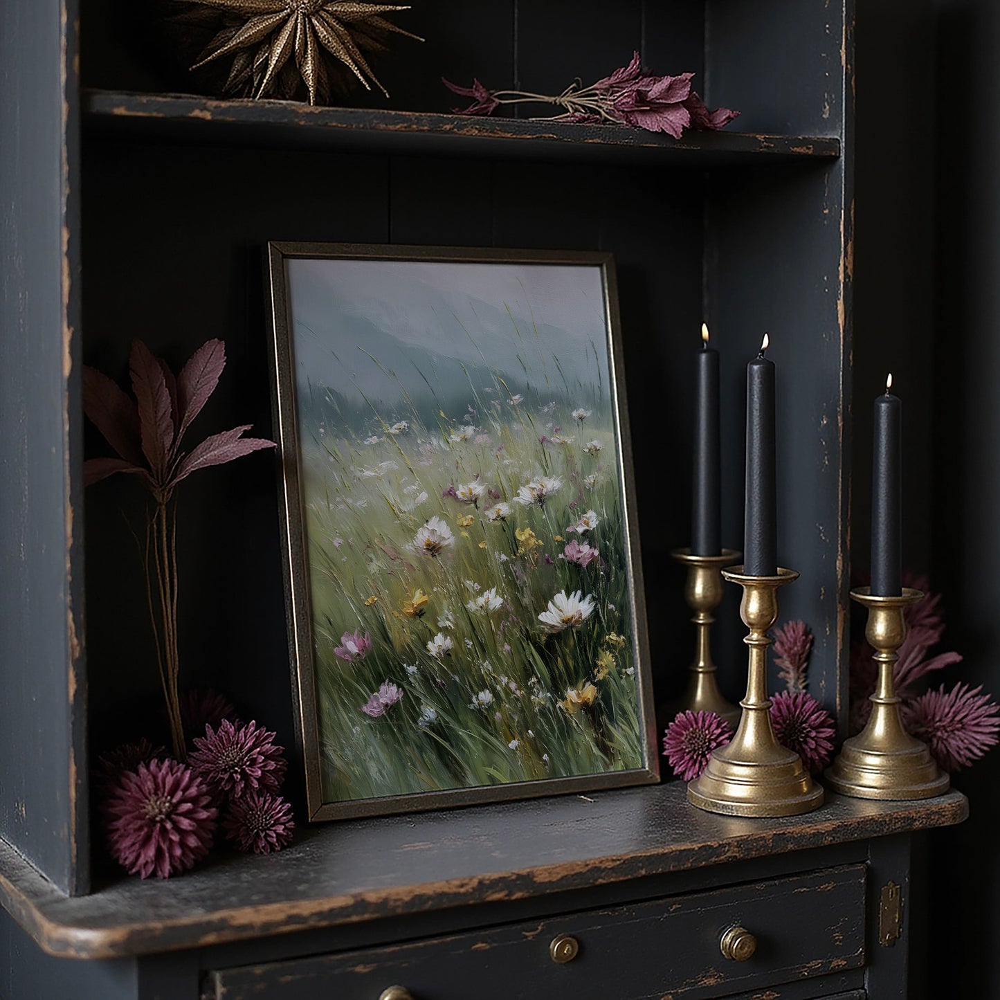 Meadow Secrets Against Misty Hills