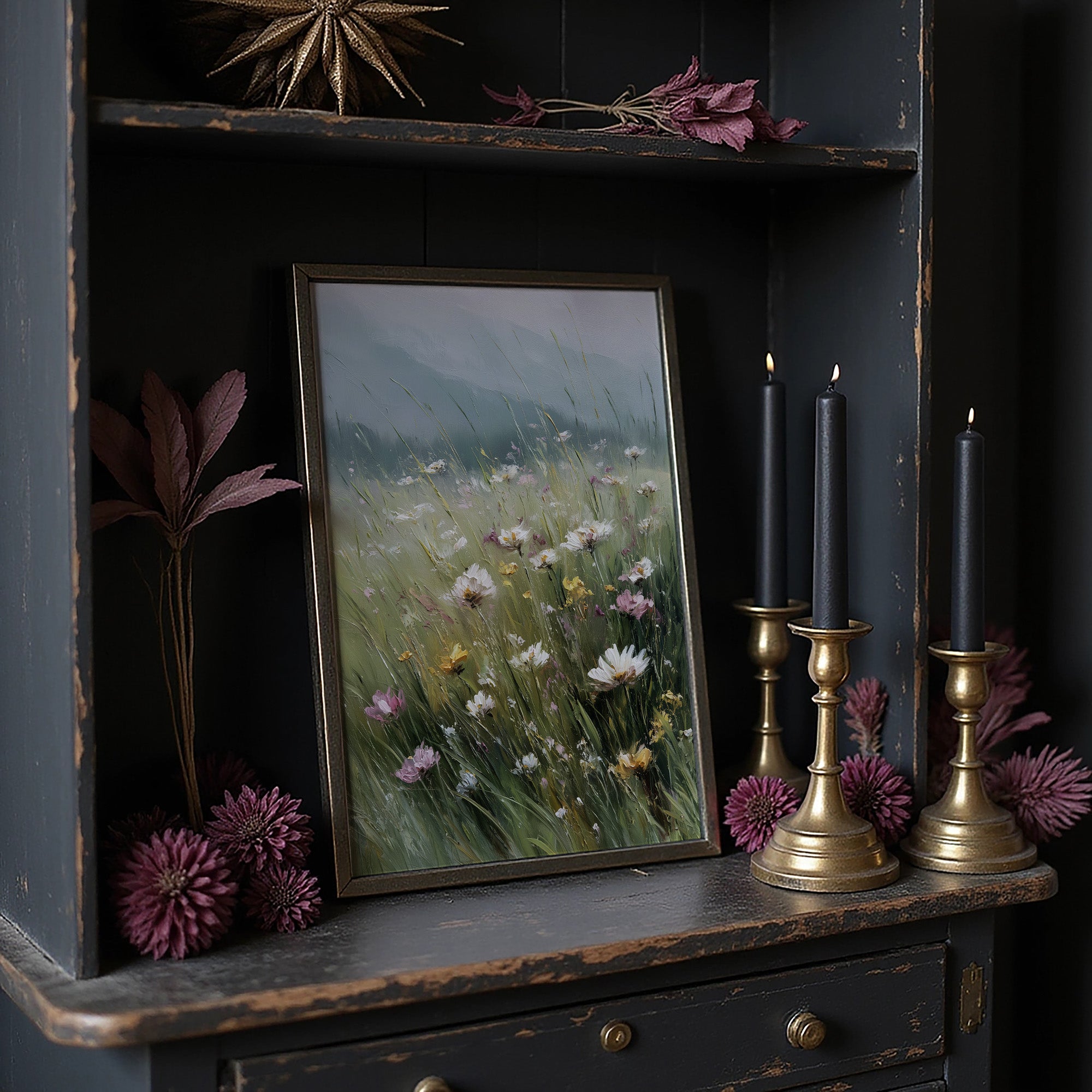 Meadow Secrets Against Misty Hills
