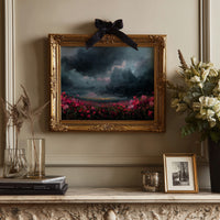 Storm Blooms Against Darkened Sky