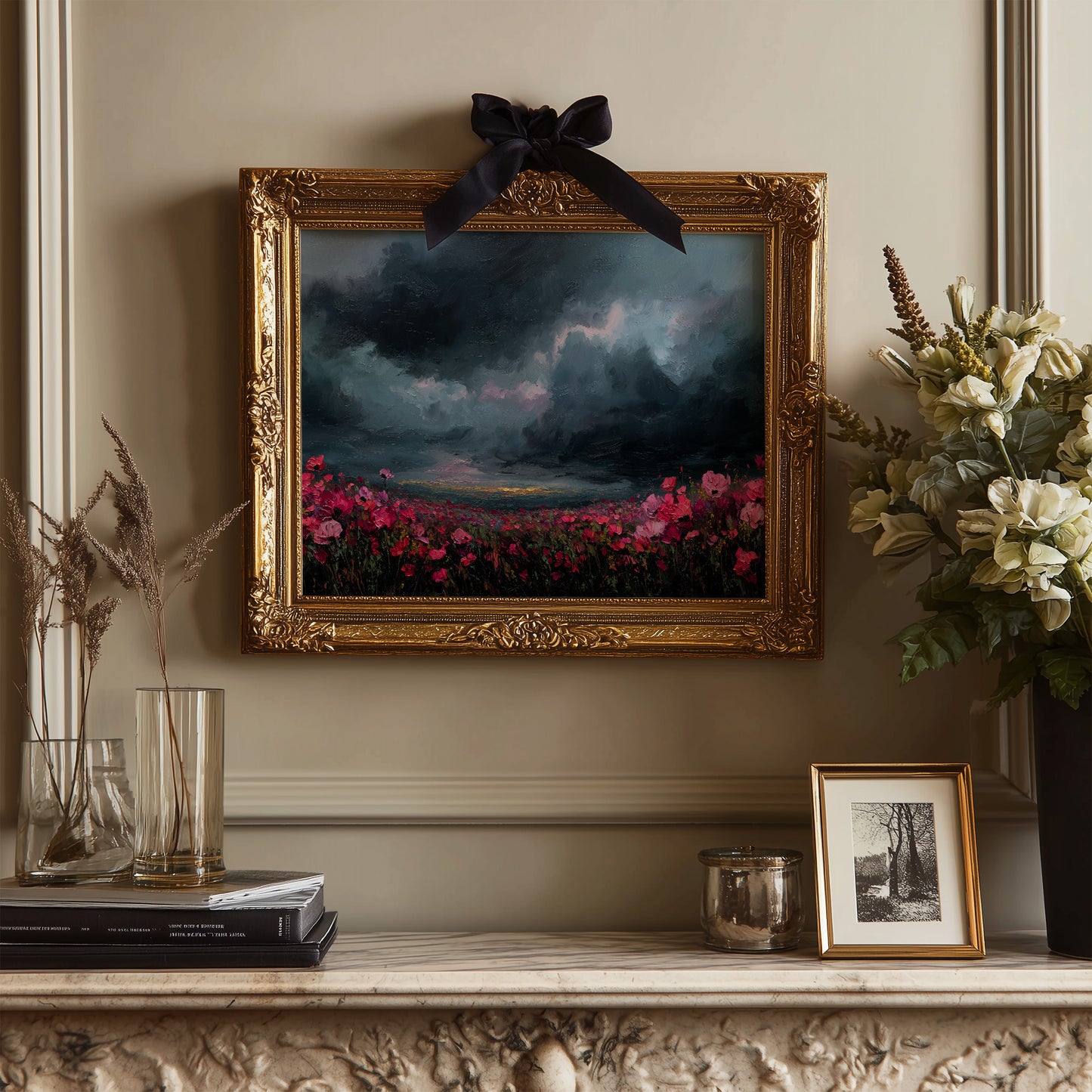 Storm Blooms Against Darkened Sky