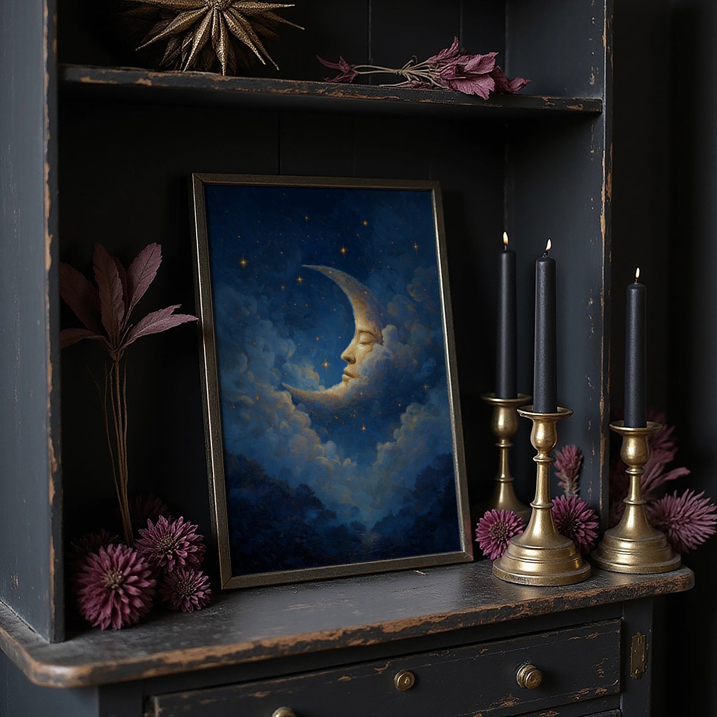 Crescent Dreams Among Midnight Stars