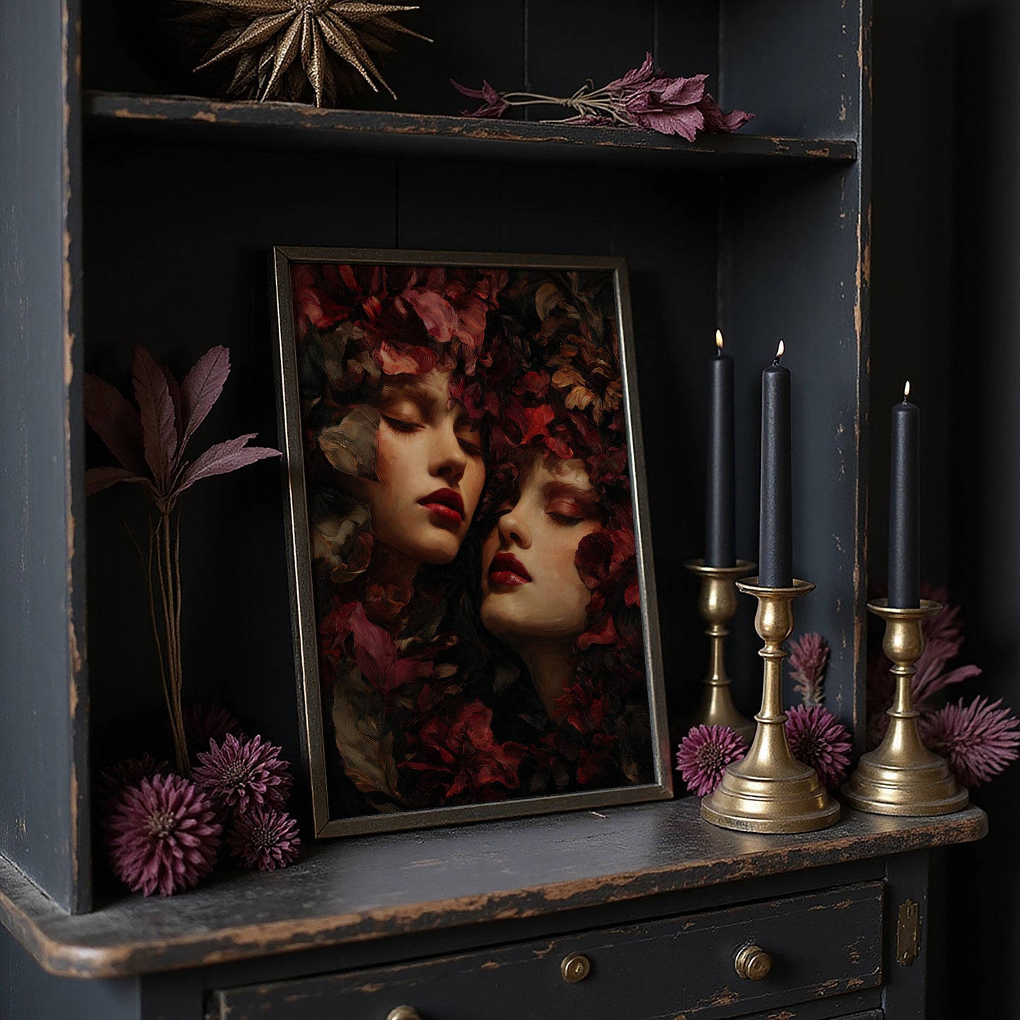 Crimson Petals Between Dreams