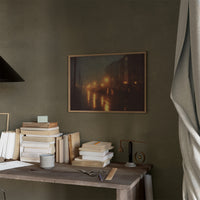 Amber Streets After Midnight Rain