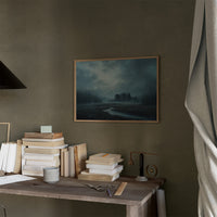 Forgotten Manor Under Stormy Skies