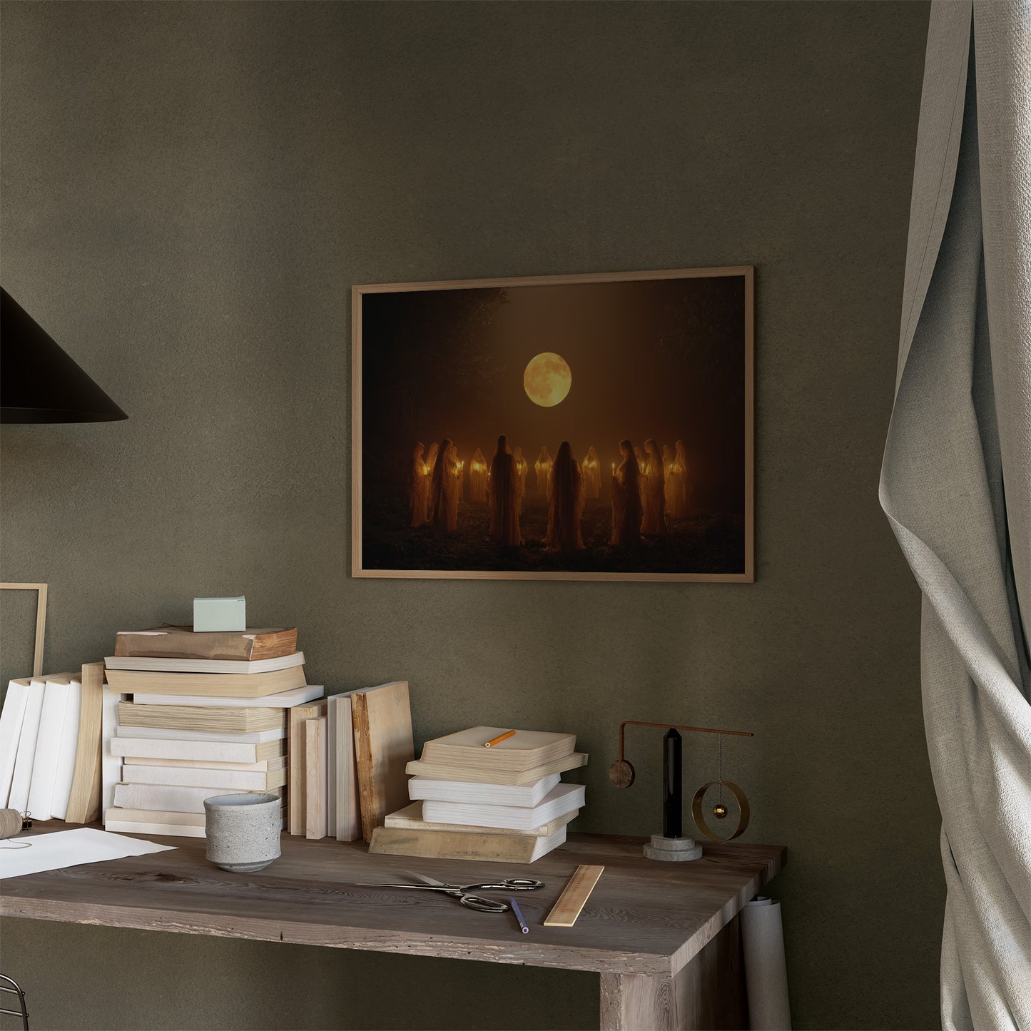 Ancient Circle Under Harvest Moon