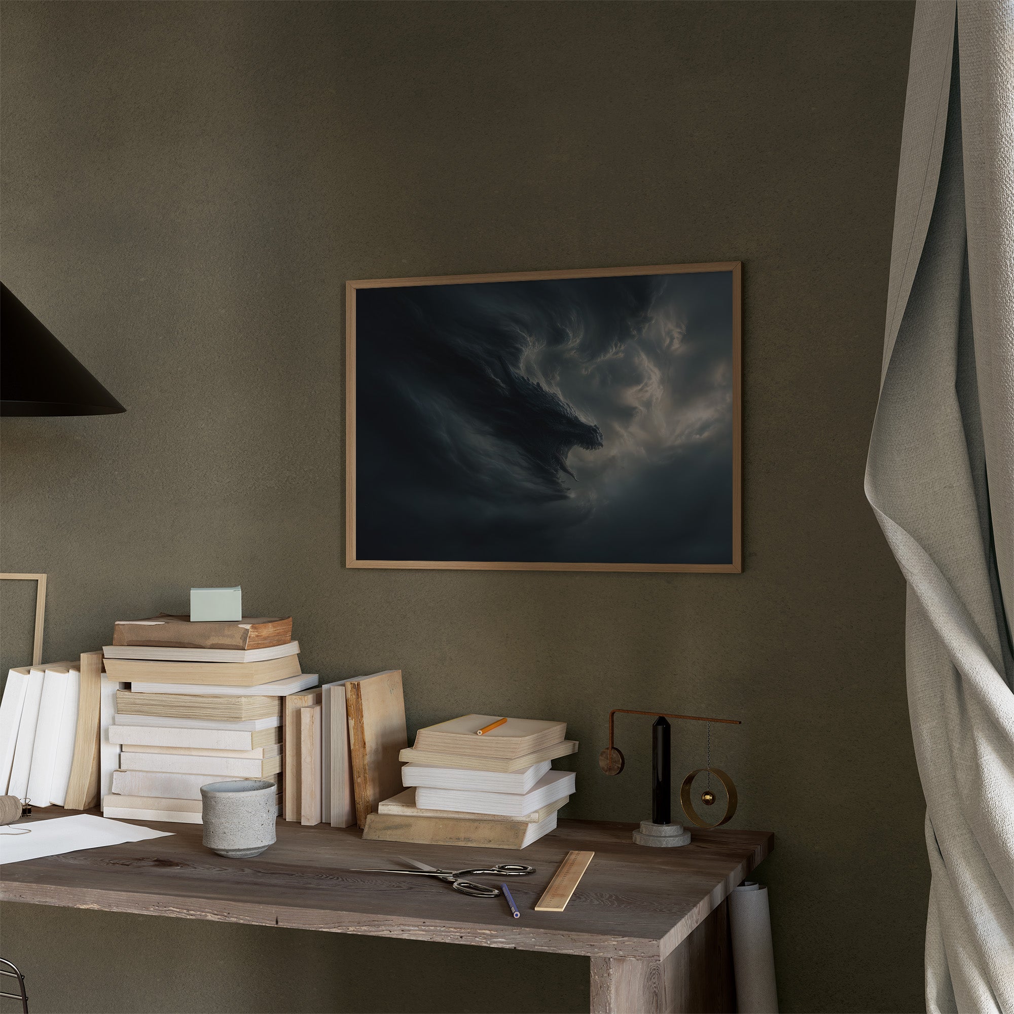 Storm Dragon Rises From Clouds