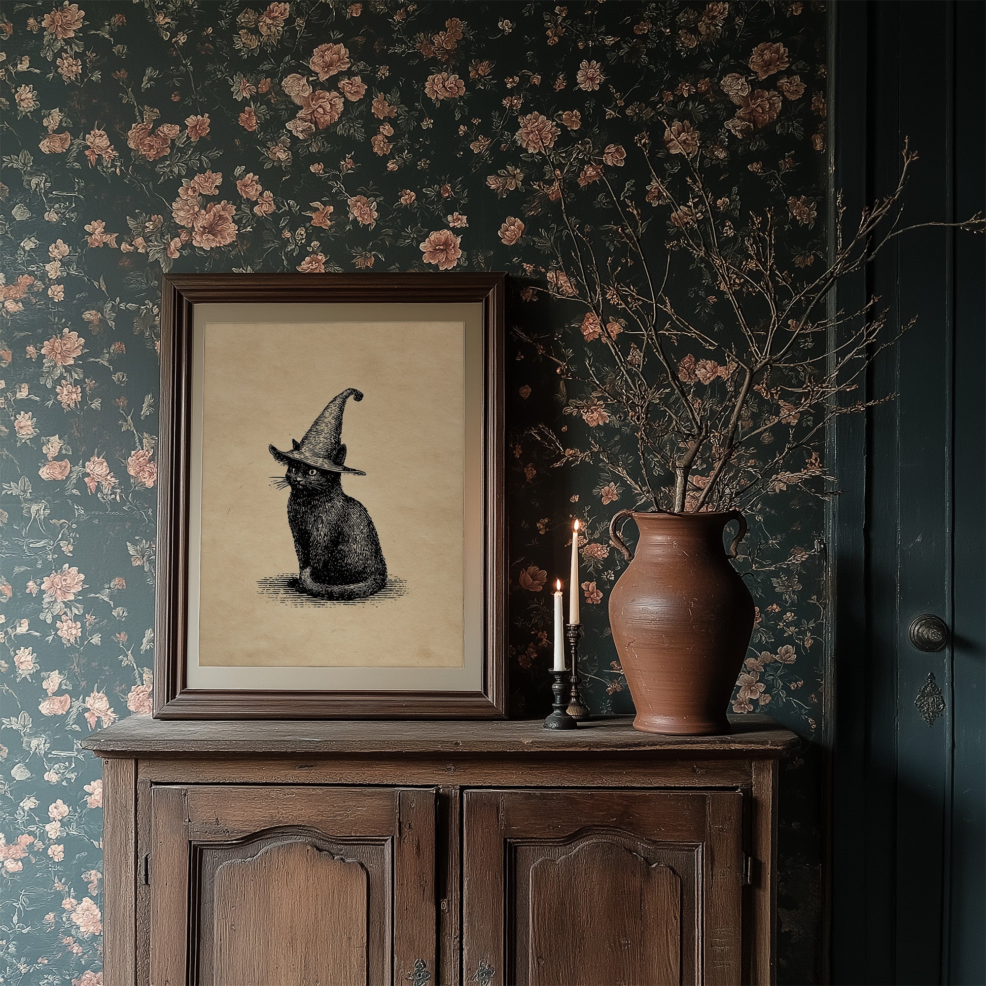 Midnight Familiar In Pointed Hat