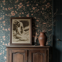 Vintage Waves Against Rocky Shore